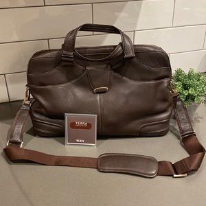 Tumi Terra Collection Fine Leather Briefcase